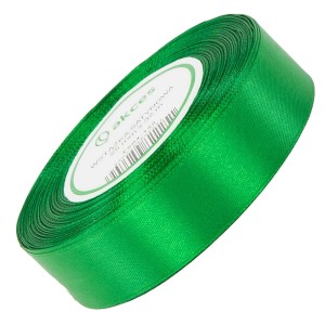 Wstążka satynowa Akces zielona 25 mm, 32 m kolor 122 #1