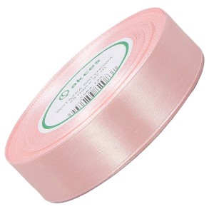 Wstążka satynowa Akces pudrowa różowa 25 mm, 32 m kolor 125 #1