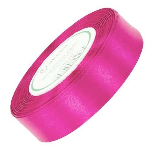 Wstążka satynowa fuksja 25mm - 32mb #1