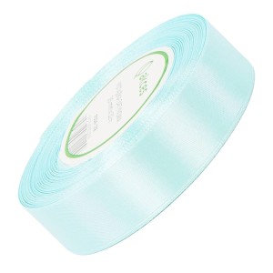 Wstążka satynowa Akces błękitna perłowa 25 mm, 32 m kolor 129 #1