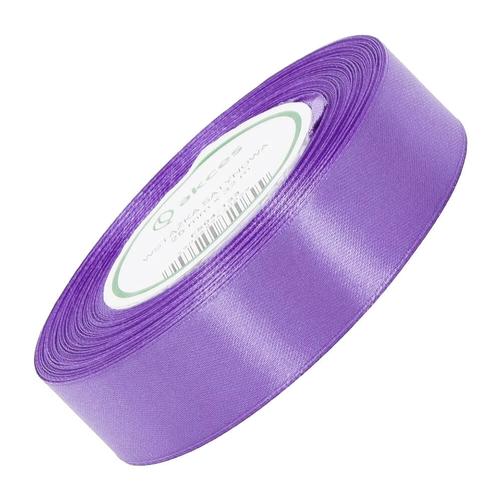 Wstążka satynowa wrzosowa 25mm - 32mb #1