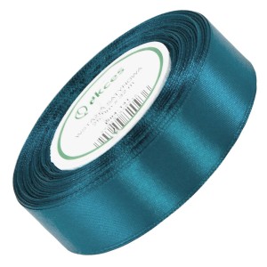 Wstążka satynowa Akces ciemny morski 25 mm, 32 m kolor 141 #1