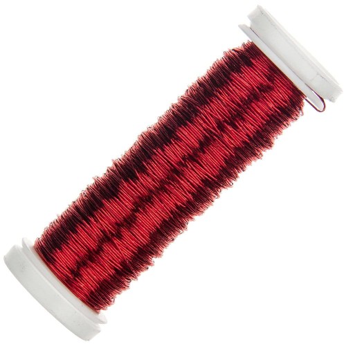 Drut florystyczny Pet w rolce - czerwony 0,5mm 25g #1