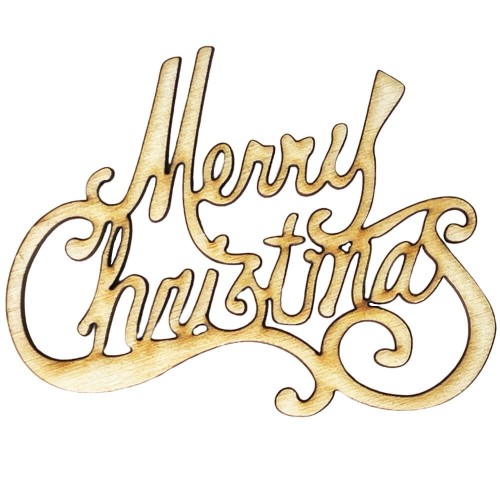 Drewniana ozdoba napis Merry Christmas 10cm Decor #1