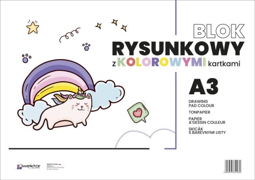 Blok rysunkowy kolorowy Wektor 80 g - A3, 16 arkuszy #2