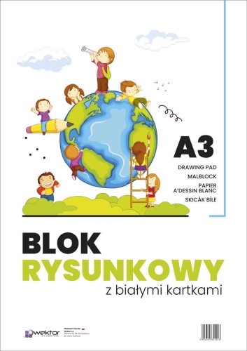 Blok rysunkowy biały Wektor 80 g - A3, 20 arkuszy #2