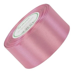 Wstążka satynowa brudna różowa 38mm - 32mb #1