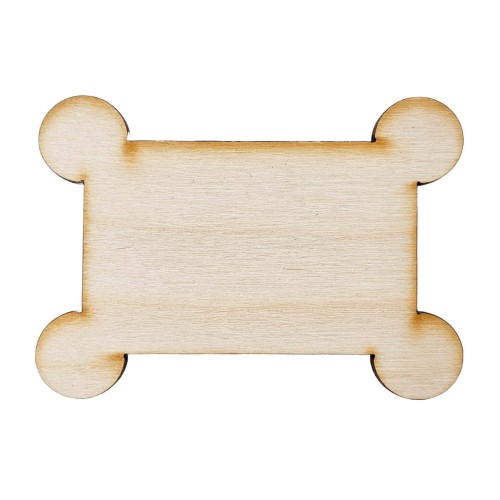 Drewniana ozdoba Tabliczka nr. 4 Decor #1