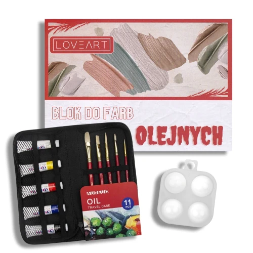 Zestaw podróżny do malowania farbami olejnymi #1
