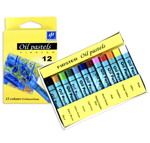 Pastele olejne okrągłe Firster, 12 kolorów #1