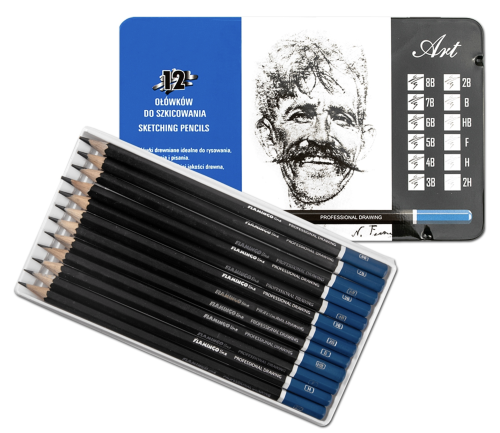 Zestaw ołówków 12szt 2H - 8B #2