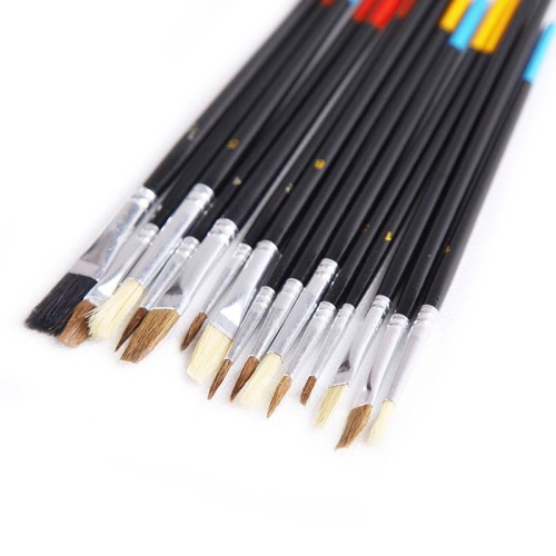 15 pędzli artystycznych (okrągłe i płaskie) LOVEART - Zestaw 120 kompletów #2