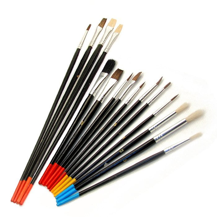 15 pędzli artystycznych (okrągłe i płaskie) LOVEART - Zestaw 120 kompletów #3