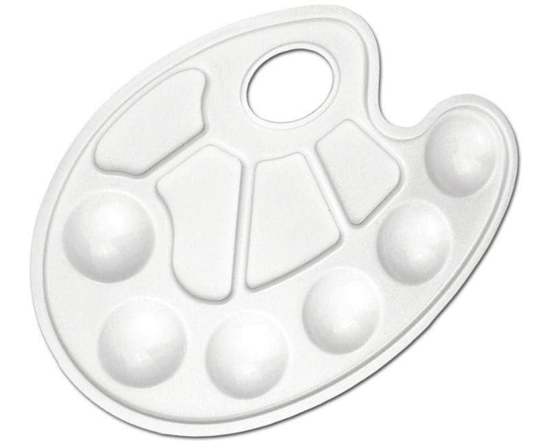 Paletki malarskie plastikowe owalne 17x24 cm - Zestaw 200 sztuk #1