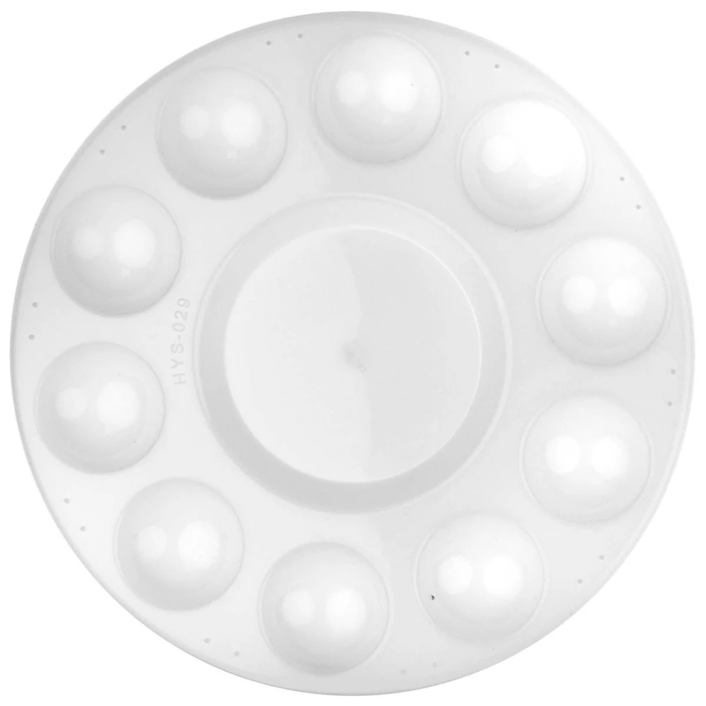 Paletki malarskie plastikowe okrągłe 17 cm - Zestaw 200 sztuk #1