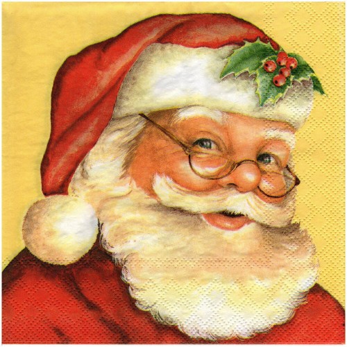 Serwetka 33x33cm - Father Christmas Święty Mikołaj #1