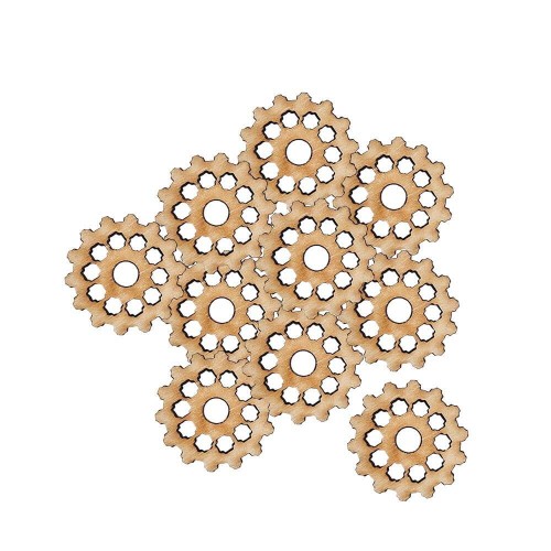 Drewniana ozdoba TRYBIK nr. 11 Decor - 10 szt. #1