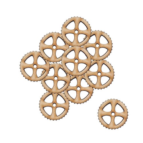 Drewniana ozdoba TRYBIK nr. 6 Decor -10 szt. #1