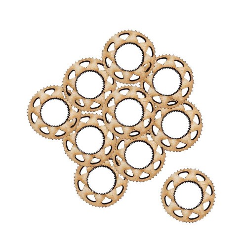 Drewniana ozdoba TRYBIK nr. 4 Decor - 10 szt. #1