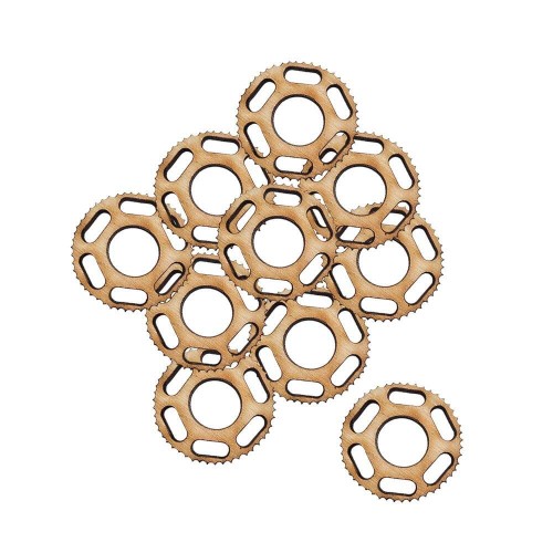 Drewniana ozdoba TRYBIK nr. 1 Decor - 10 szt. #1