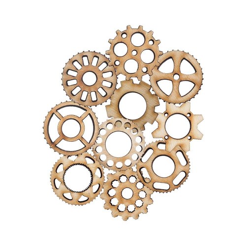 Drewniana ozdoba TRYBIK mix Decor - 10 szt. #1