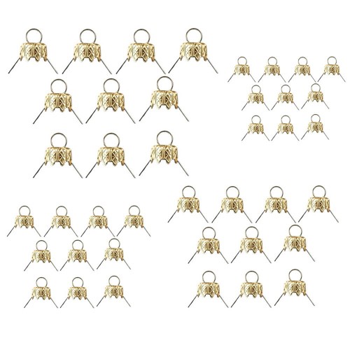 Zawieszki do bombek złote mix rozmiarów 40 sztuk #1