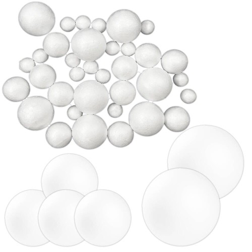 Kule styropianowe LOVEART mix rozmiarów 42 sztuki #1