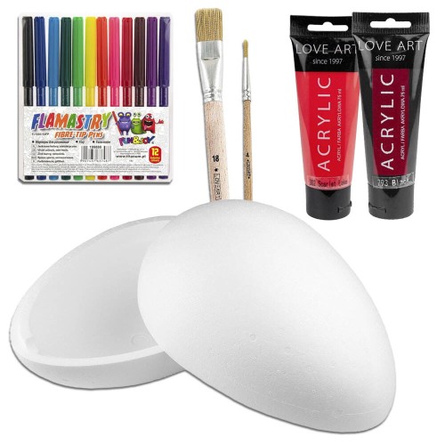 Jajko styropianowe 30cm Zestaw niespodzianka  #2