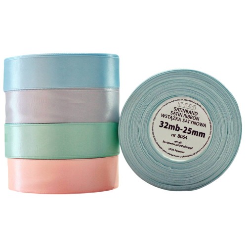 Wstążka satynowa 25mm 5 sztuk - Zestaw nr. 4  #1
