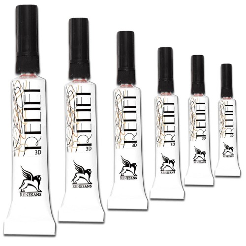 Konturówka do szkła z precyzyjnym aplikatorem 6 kolorów #1