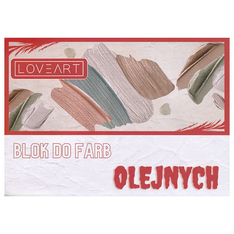 Farby olejne Loveart 12x12ml, blok do farb, zestaw pędzli #3