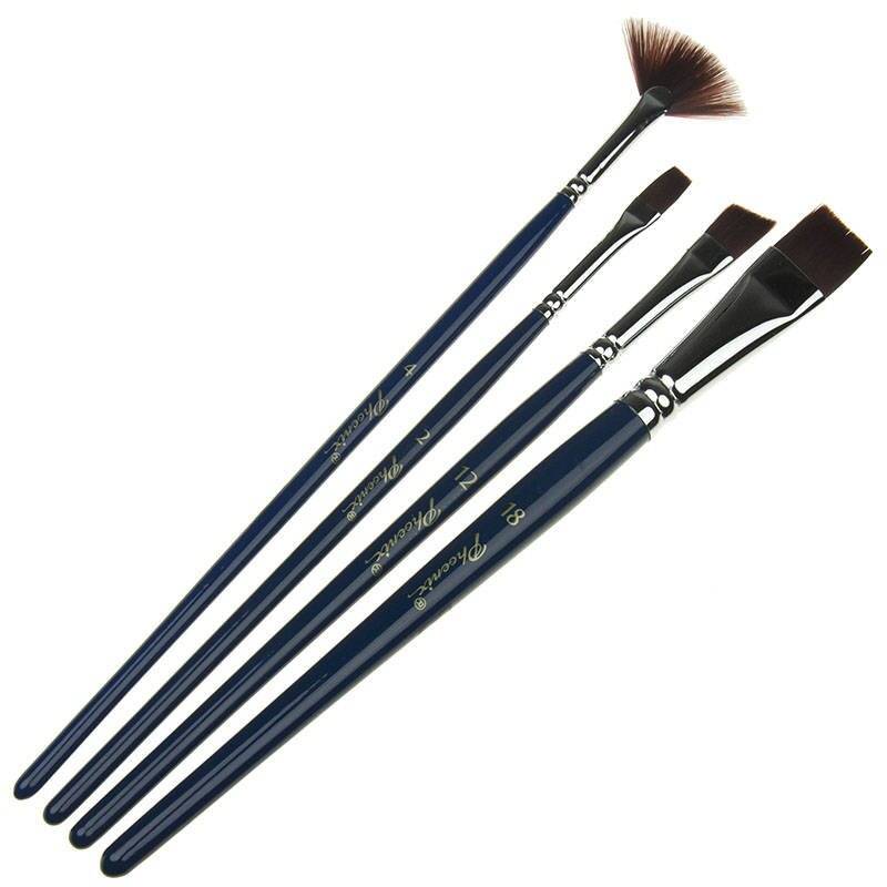 Farby akrylowe Loveart 12x12ml, blok do farb, zestaw pędzli #4