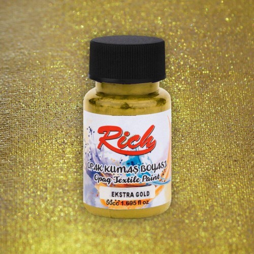 Farba akrylowa metaliczna do tkanin 50ml złota #2