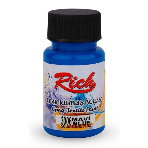 Farba akrylowa do tkanin 50ml niebieska  #1