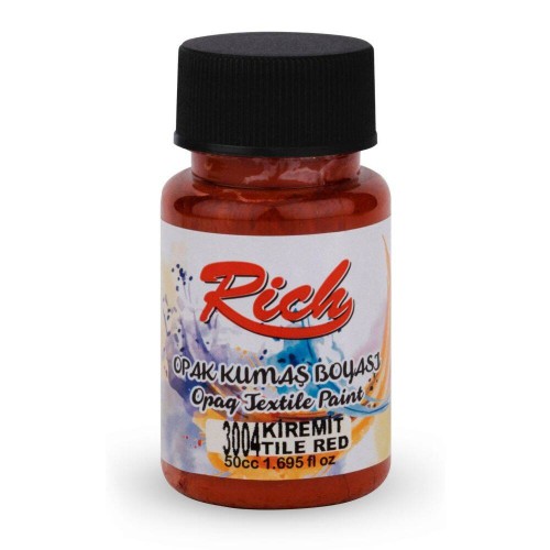 Farba akrylowa do tkanin 50ml ceglana #1