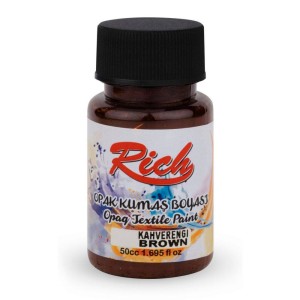 Farba akrylowa do tkanin 50ml brązowa #1
