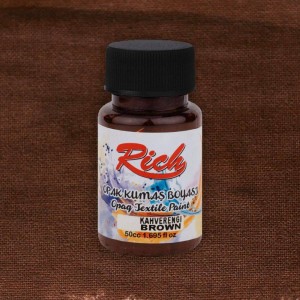 Farba akrylowa do tkanin 50ml brązowa #2
