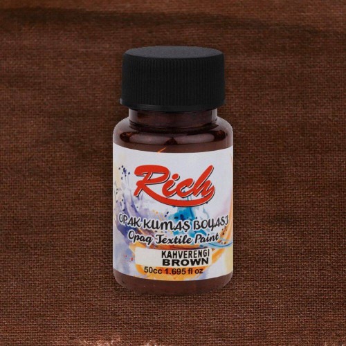 Farba akrylowa do tkanin 50ml brązowa #2