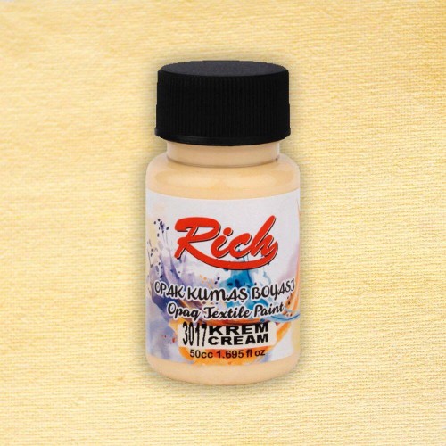 Farba akrylowa do tkanin 50ml kremowa #2