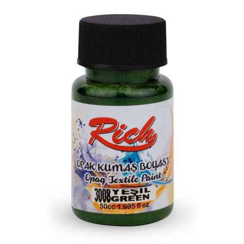 Farba akrylowa do tkanin 50ml zielona #1