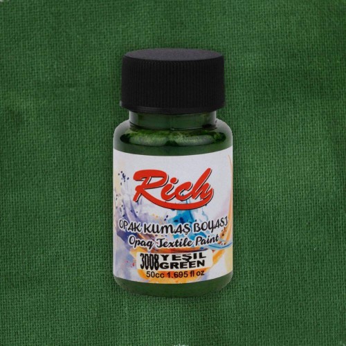 Farba akrylowa do tkanin 50ml zielona #2