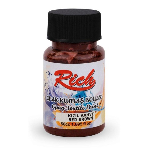 Farba akrylowa do tkanin 50ml mahoniowa #1