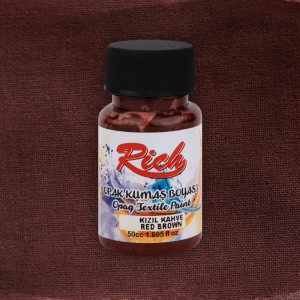 Farba akrylowa do tkanin 50ml mahoniowa #2