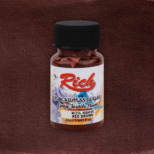 Farba akrylowa do tkanin 50ml mahoniowa #2