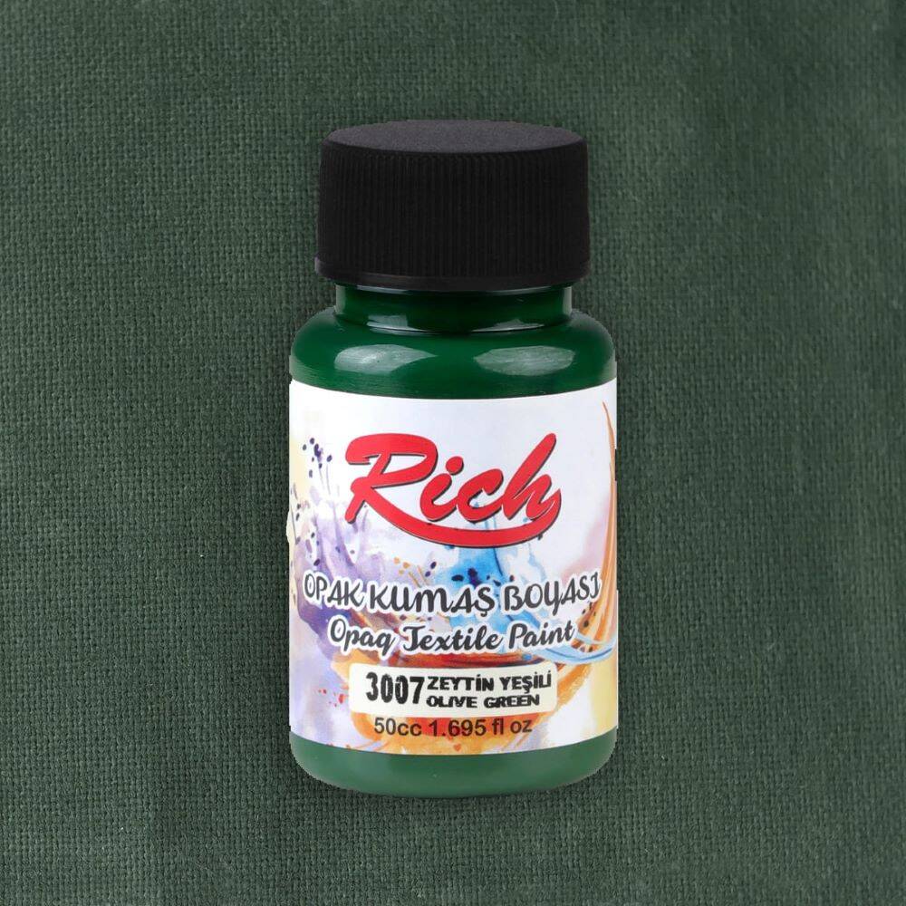Farba akrylowa do tkanin 50ml oliwkowa #2