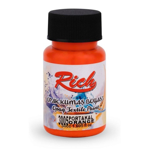 Farba akrylowa do tkanin 50ml pomarańczowa #1