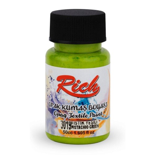 Farba akrylowa do tkanin 50ml pistacjowa zieleń #1