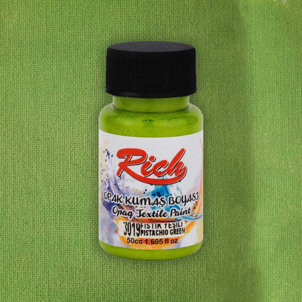 Farba akrylowa do tkanin 50ml pistacjowa zieleń #2