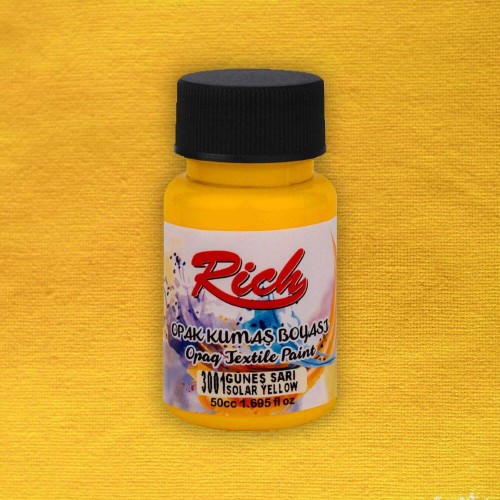 Farba akrylowa do tkanin 50ml słoneczna żółta #2