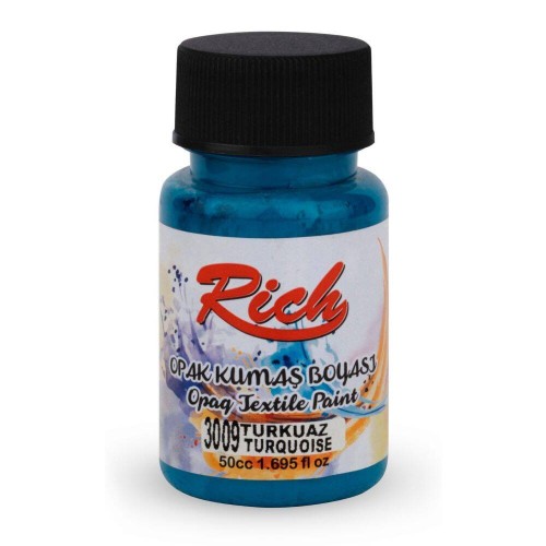 Farba akrylowa do tkanin 50ml turkusowa #1